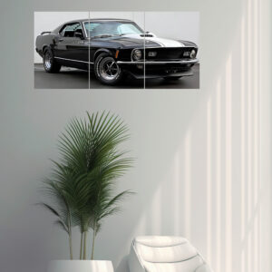 Mustang Split Design Poster