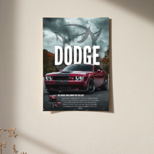 Dodge Challenger SRT Hellcat Poster