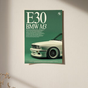 BMW M3 E30 Poster