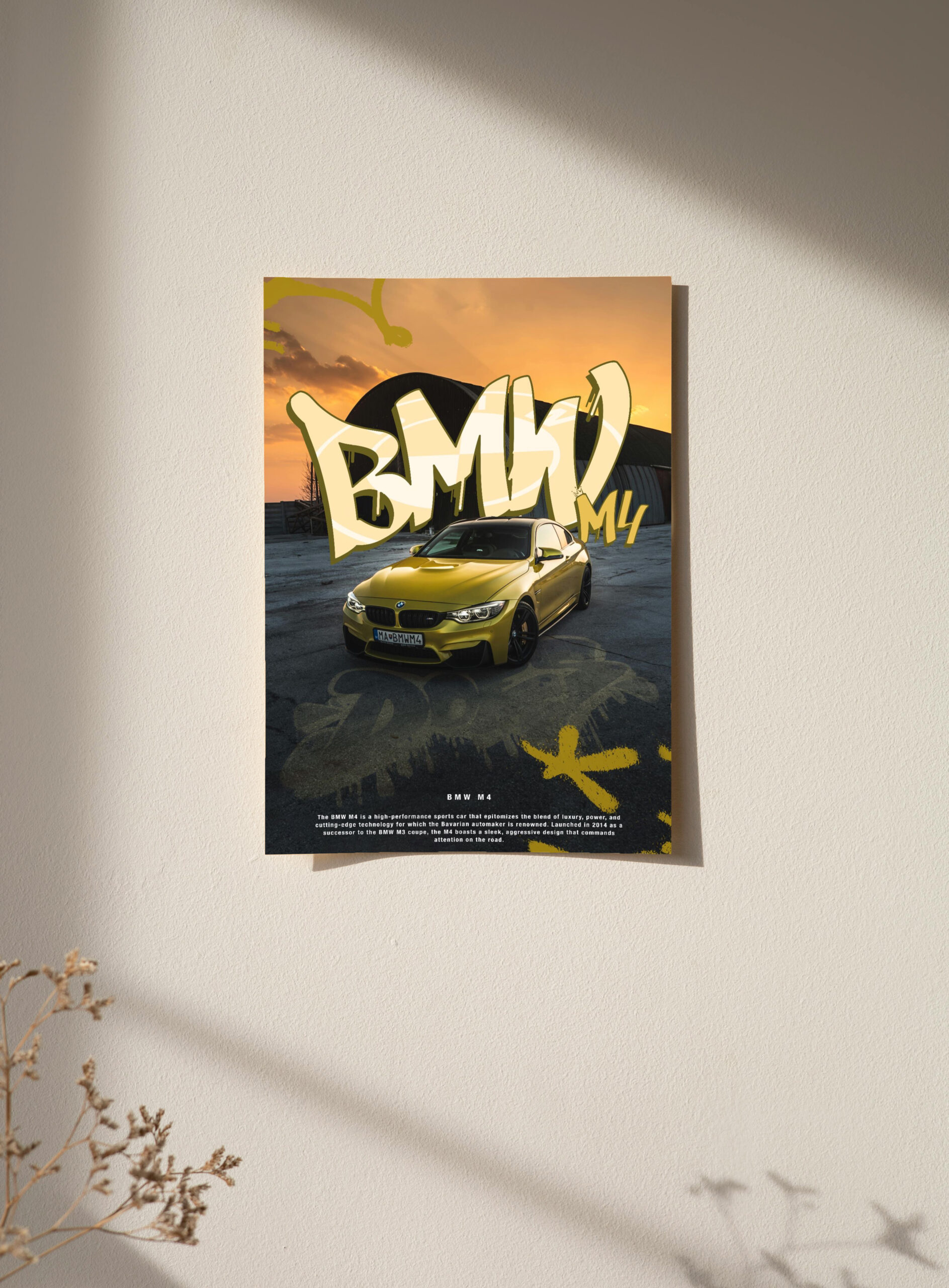 BMW M4 Poster