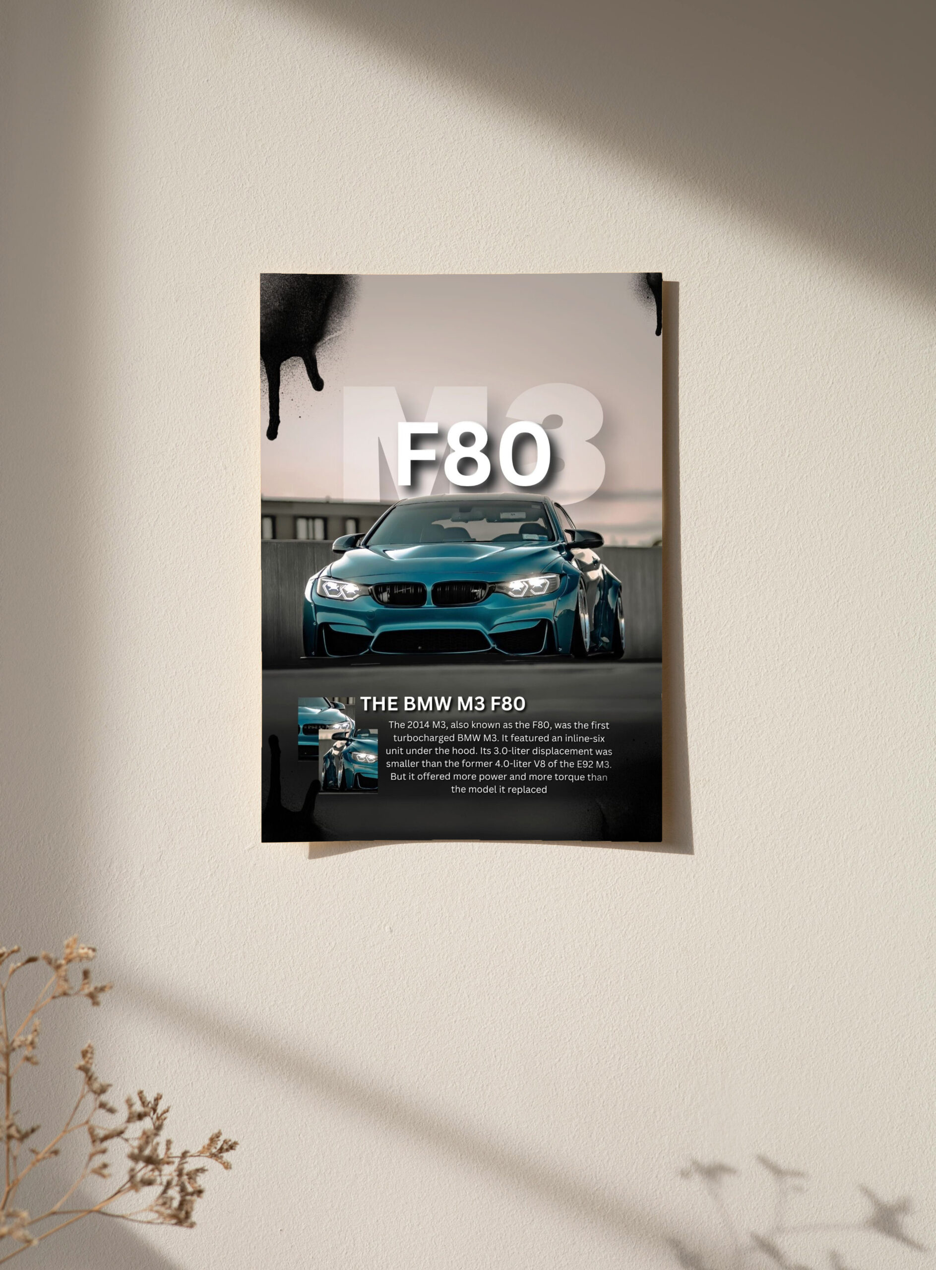 BMW M3 F80 Poster