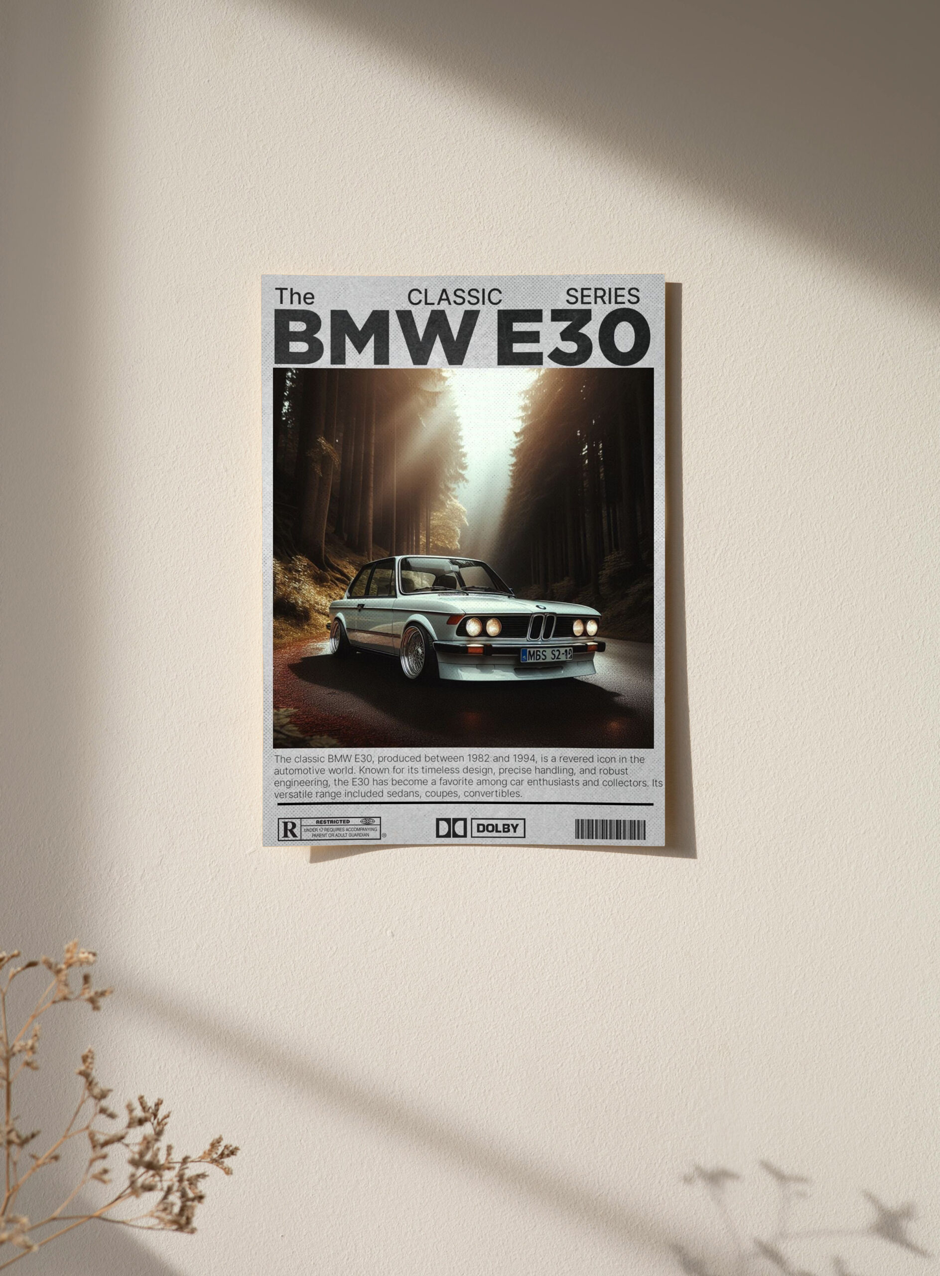 BMW E30 Poster