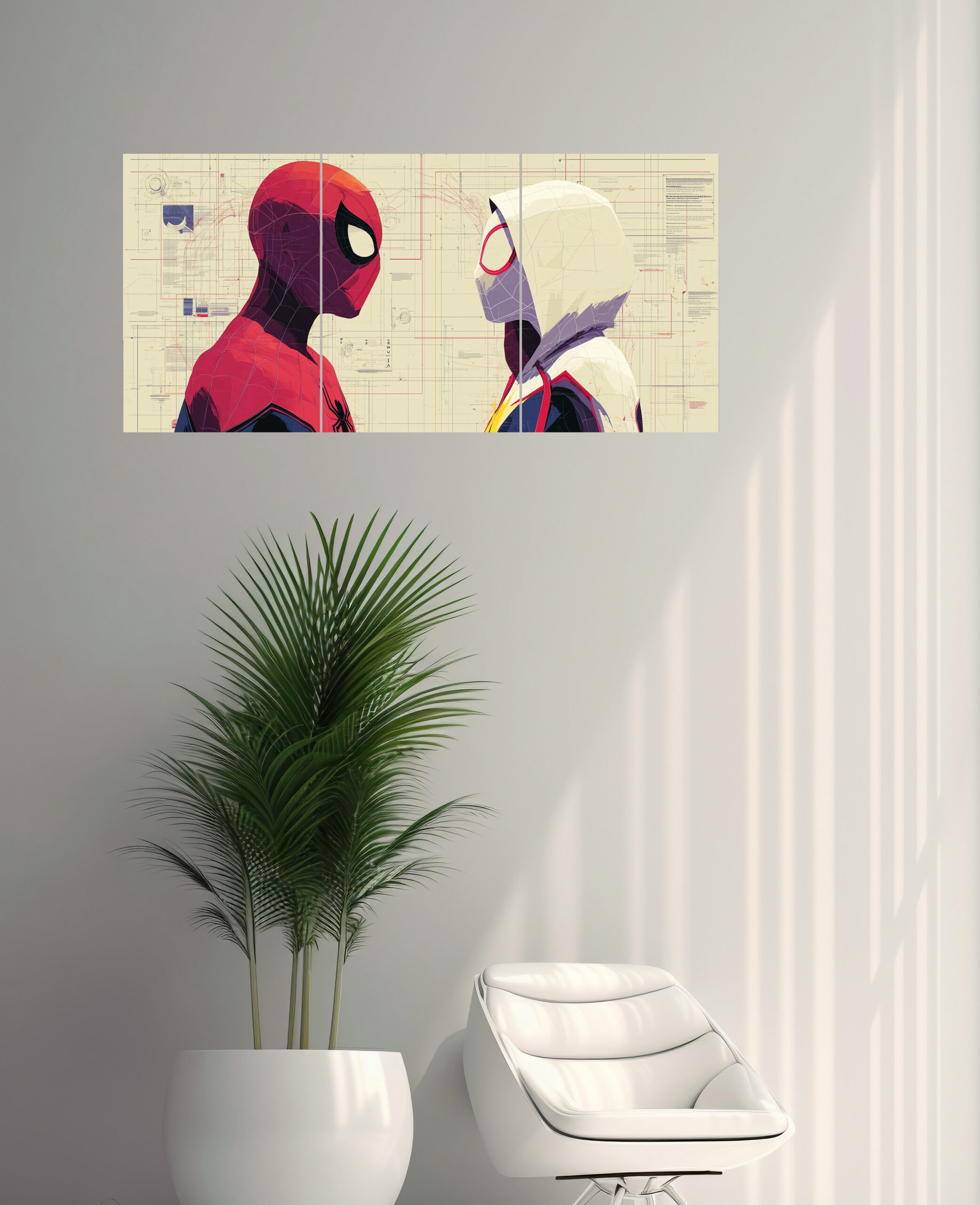 Spider-Man Split Design Poster