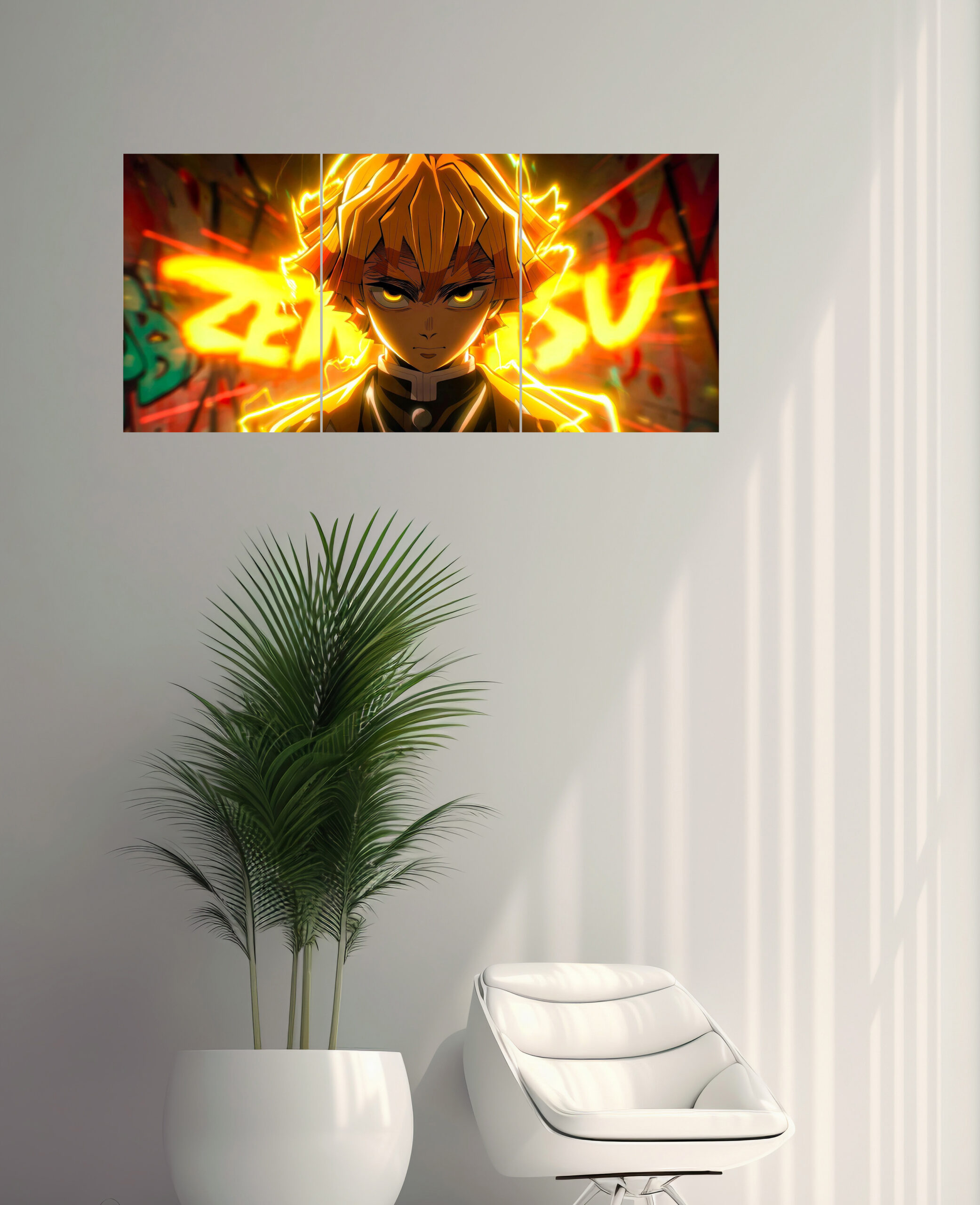 Zenitsu Split Design Poster