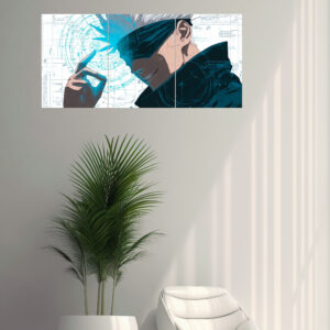 Satoru Gojo Split Design Poster