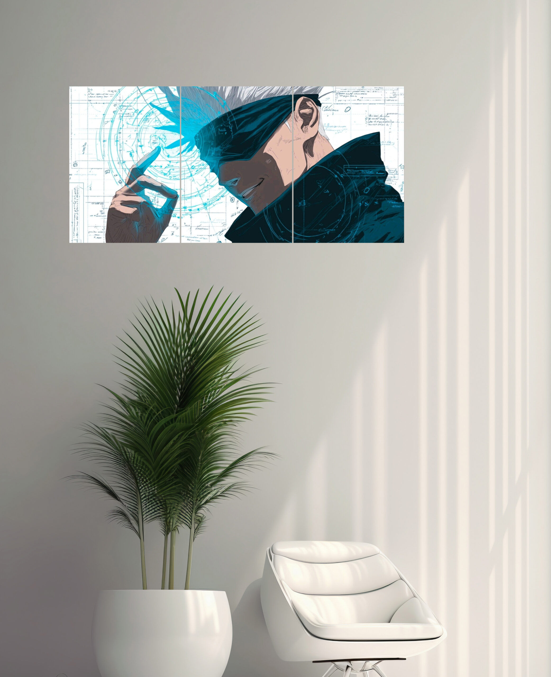 Satoru Gojo Split Design Poster