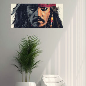 Captain Jack Sparrow Split Design Poster