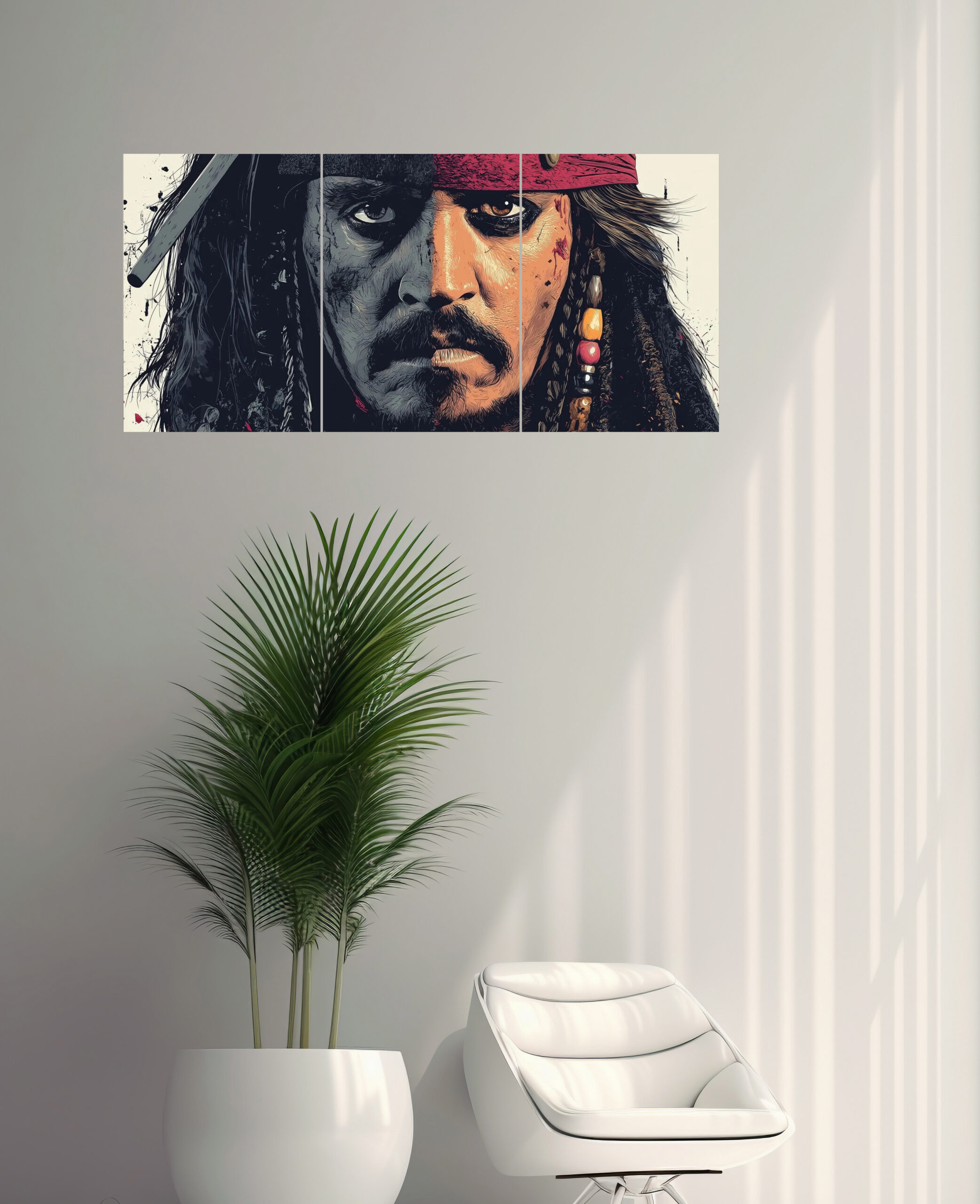 Captain Jack Sparrow Split Design Poster